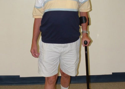 Older Adults Using Gator Aid Quad Base Forearm Crutch
